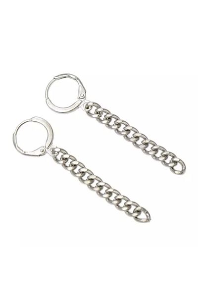 Köstebek Gothic Punk Tassel Chain Earrings