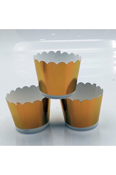 Lora Davet وعاء كب كيك ذهبي (12 قطعة) 17108 - ذهبي 17108