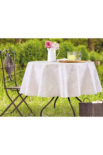 Madame Coco Jannie Tablecloth - Powder - 140 cm