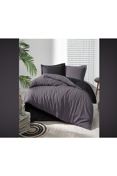 Özdilek Anthracite Black Colormix Double Duvet Cover Set