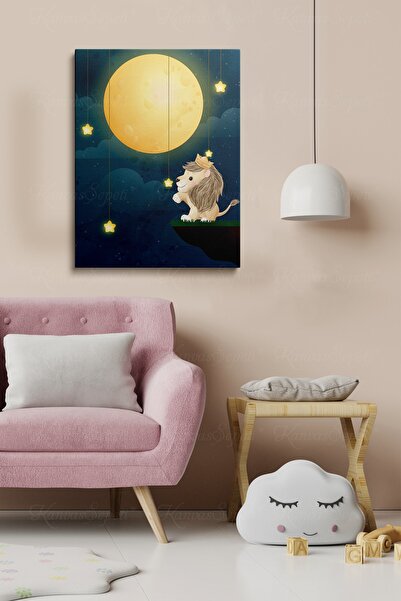 KanvasSepeti Dekorativna S Sa apstraktnim dezenom figura na platnu u okviru z...