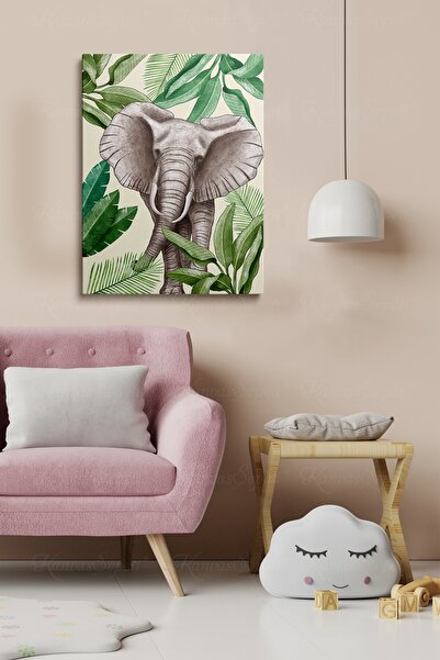 KanvasSepeti Dekorativna S Sa apstraktnim dezenom figura na platnu u okviru z...