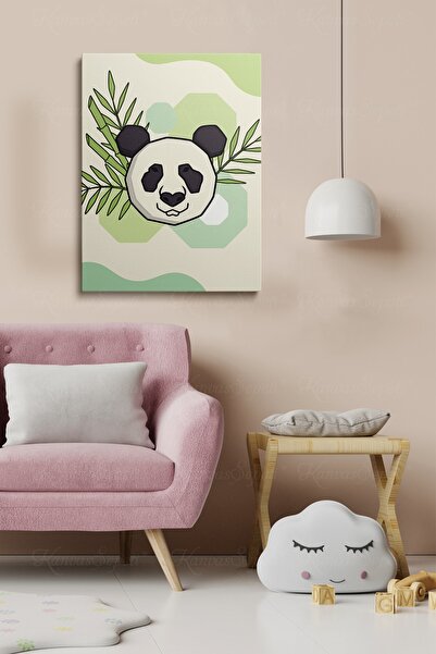 KanvasSepeti Dekorativna slika u okviru od platna sa Sa apstraktnim dezenom f...