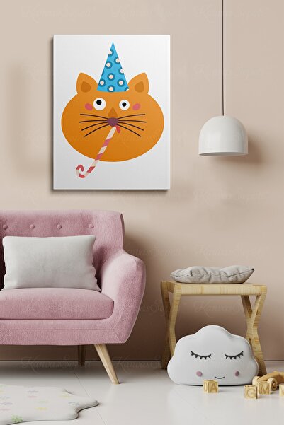 KanvasSepeti Dekorativna S Sa apstraktnim dezenom figura na platnu za slike u...