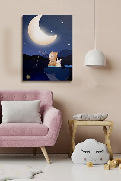 KanvasSepeti Dekorativna S Sa apstraktnim dezenom figura na platnu za slike u...