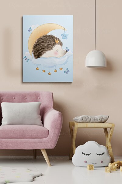 KanvasSepeti Dekorativna S Sa apstraktnim dezenom figura na platnu u okviru z...