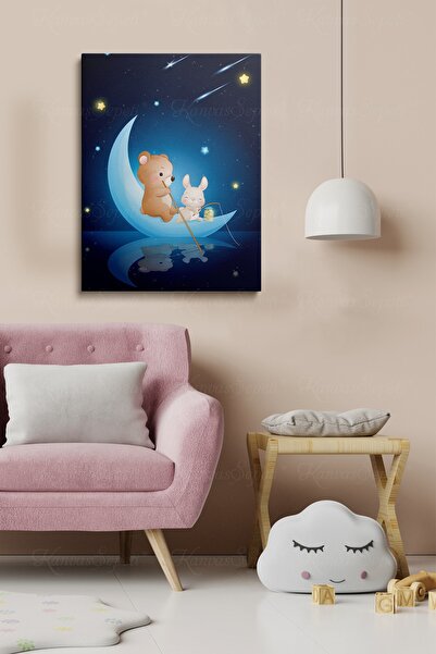 KanvasSepeti Dekorativna S Sa apstraktnim dezenom figura na platnu za slike u...