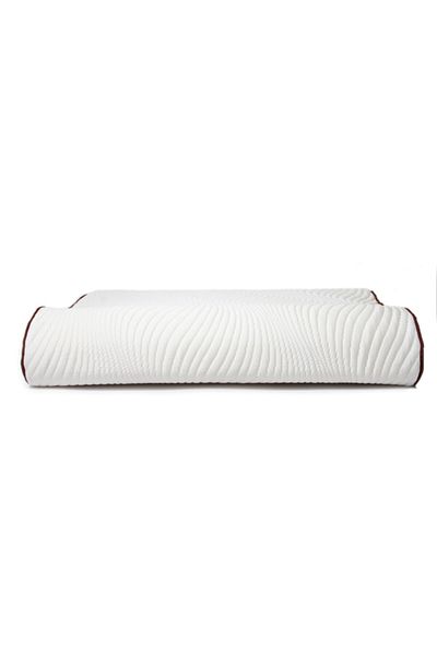 rahatsan Stripe Brown Orthopedic Visco Pillow with Neck Support