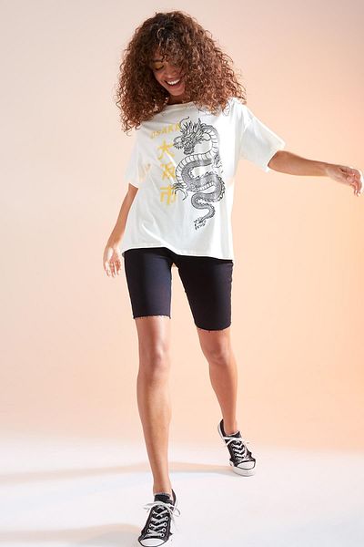 DeFacto Women's Black Split Leg Detailed Skinny Fit Bermuda Shorts U4009AZ21SM