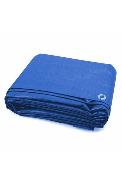 Edoplast 4x5 Metre Mavi Ebatlı Pvc Branda Gölgelik Su Geçirmez Çadır Branda T...