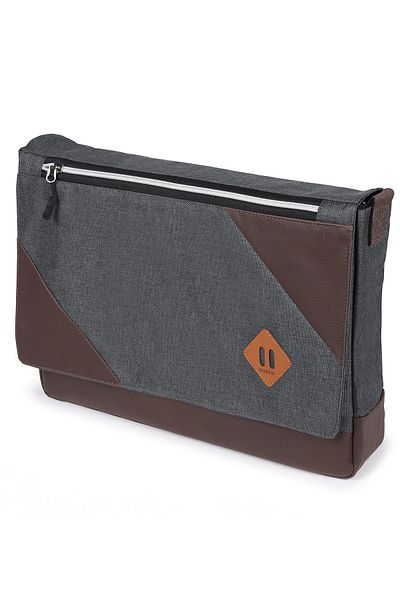 Strong Bag Geantă unisex afumată pentru poștaș cu compartiment pentru laptop și curea de umăr