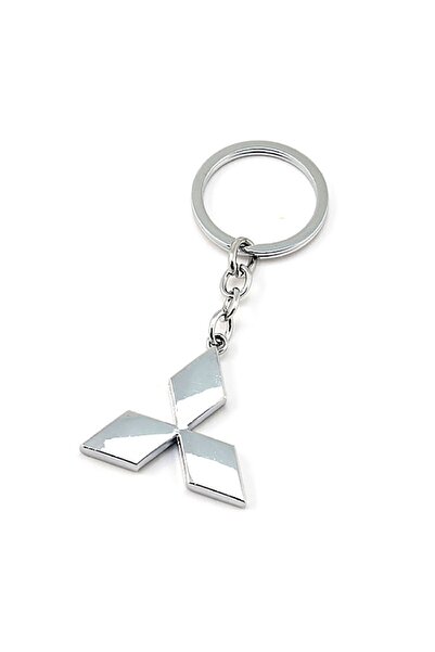 GARDENAUTO سلسلة مفاتيح معدنية ثلاثية الأبعاد لسيارة ميتسوبيشي L300 - سلسلة مفاتيح أوتوماتيكية مطلية بالكروم