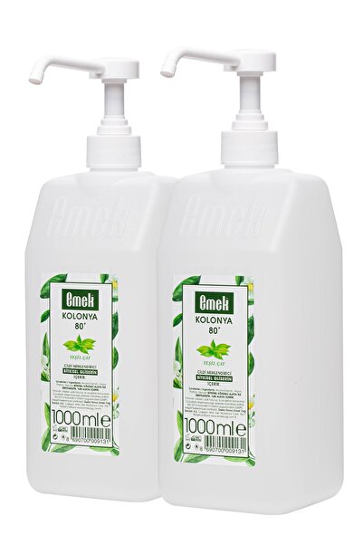 Emek Gliserinli Kolonya Yeşil Çay 2 Adet 1000 ml