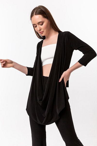 Laranor Women's Black Degaje Casual Cardigan 19L6583