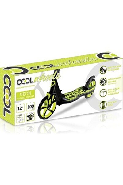 Cool Wheels Katlamalı 2 Tekerlekli Tekerlek Çapı 20 Cm Neon Dev Teker Scooter (+12 Yaş)