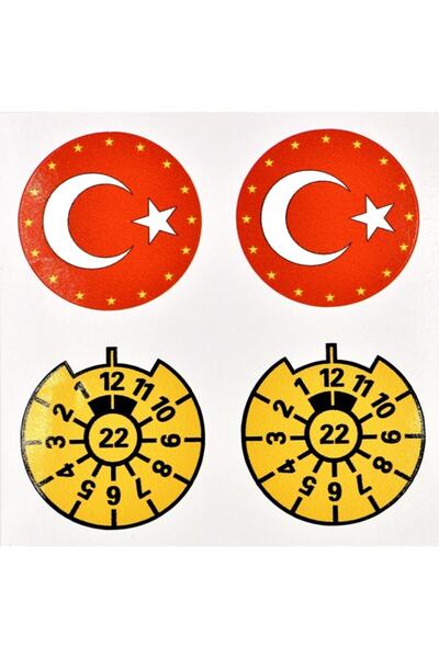 BsElektronik Plate Sticker - Turkish Flag