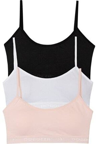 bejamonti Young Girl Padded Rope Strap Half Athlete Bustier 3-Piece