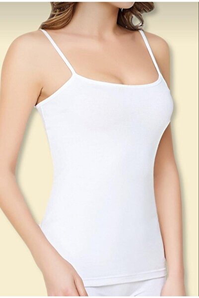 bejamonti Λευκό Πακέτο 6 - Γυναικείο εσώρουχο με βαμβακερές ραβδώσεις