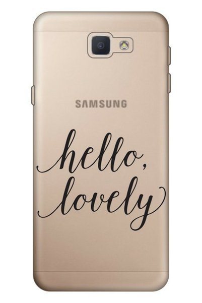 Cekuonline Silicone Case for Samsung Galaxy J7 Prime Pure Modern Patterned He...