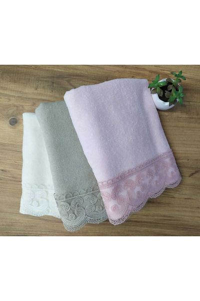 Çeyiz Bahçesi Σετ πετσετών Jotem Dowry 3 τεμαχίων Velvet 50&90