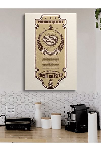 KanvasSepeti Cafe Caffe Cafes Abstract Trend Διακοσμητικά ζωγραφική σε καμβά σε καμβά για μπουφέ καφέ