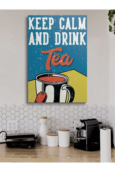 KanvasSepeti Cafe Caffe Cafenele Abstract Trend Decorative Canvas Canvas Print Paintings pentru Cafea Bufetă Bufete