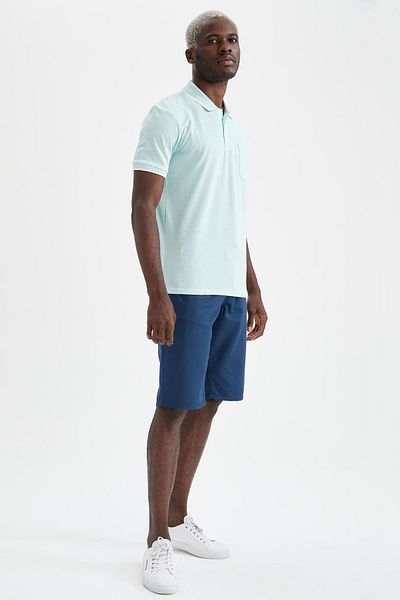 DeFacto Tričko Regular Fit Polo s krátkým rukávem