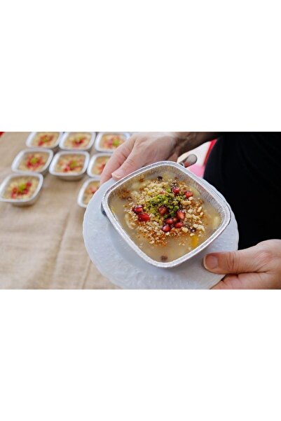 ERSİN AMBALAJ Aluminum Rice Pudding Bowl Dessert Bowl Ashura Bowl 11x11 Mm 100 Pieces