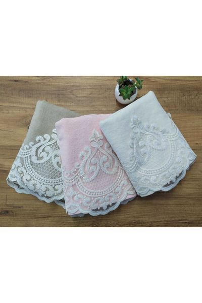 Çeyiz Bahçesi Σετ πετσετών Umut 3 τεμαχίων Velvet 50&90