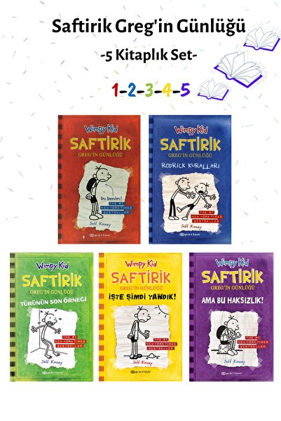 Epsilon Yayınevi Saftirik Greg'in Günlüğü 1-2-3-4-5 (çocuk Klasikleri Seti)