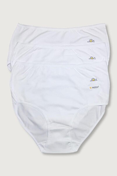 bejamonti Γυναικεία Λευκή 3 Πακέτα Lycra Modal Classic κιλότα