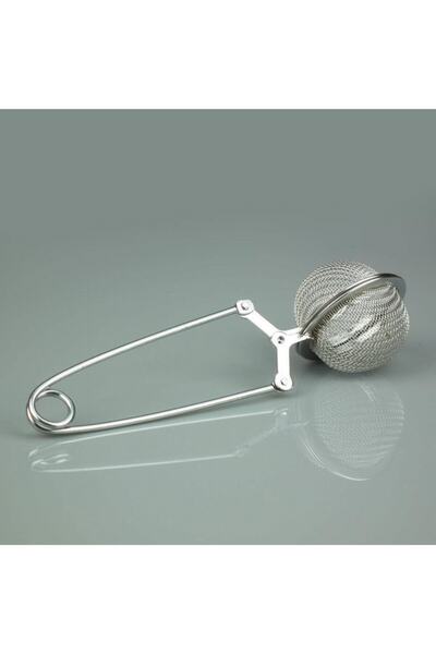 FırsatVar جهاز تخمير شاي جزيرة الأعشاب العملي - مع ملقط الزيزفون ومصفاة