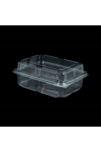 ERSİN AMBALAJ حاوية طعام بلاستيكية مانعة للتسرب 100 قطعة 1000 جرام غطاء منحني...