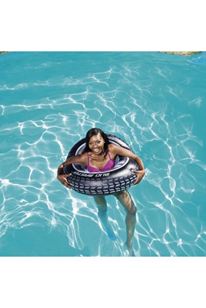 BESTWAY Deniz Yüzme Simidi Kaliteli Büyük Boy Can Kurtaran Simit 91 Cm 36" Yüzme Öğreten Havuz Simidi