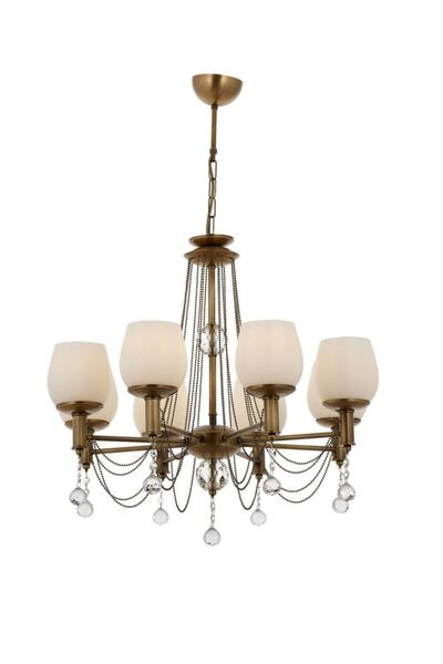 Tavcam Yankı 8 Kollu Eskitme Avize