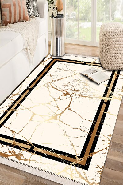 Modern home Modern Tasarım Halı Yolluk Kaymaz Taban Makinada Yıkanabilir Diji...