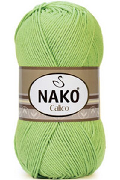 NAKO خيط محبوك يدويًا من القطن من كاليكو