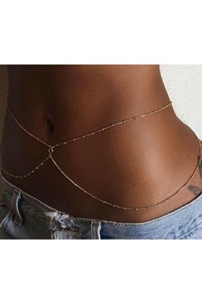 Classy Kadın Ikili Top Zincir Bel Aksesuarı Waist Accessory