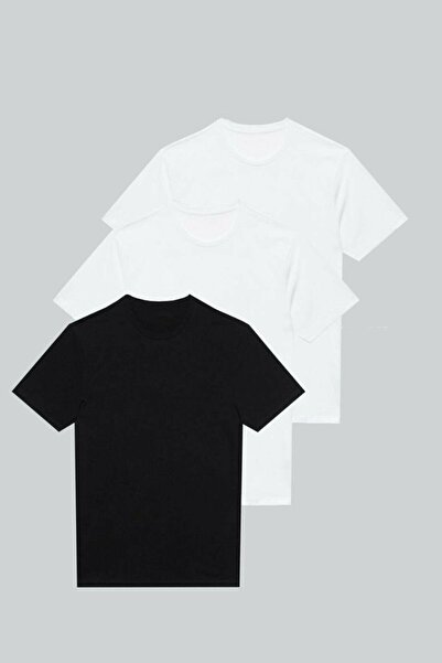 NACAR STORE 3-Pack Premium Summer Solid Color Basıc T-shirt