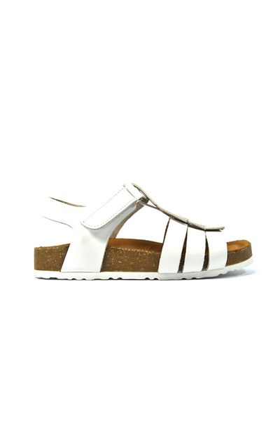 Bayrak 287 Genuine Leather White Orthopedic Girl's Sandals