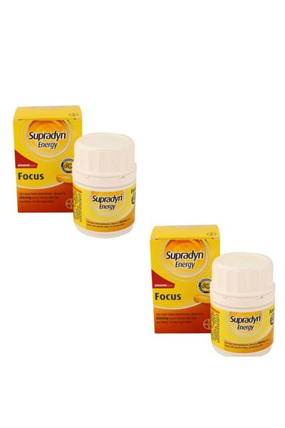 Supradyn Energy Focus Ginseng - Multivitamin and Multi Mineral Set of 2
