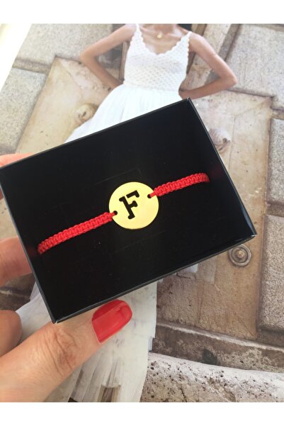 ACCESSORIES WORLD Çelik F Harfi Gold Renk Kırmızı Ip Asansörlü Ayarlanabilir ...