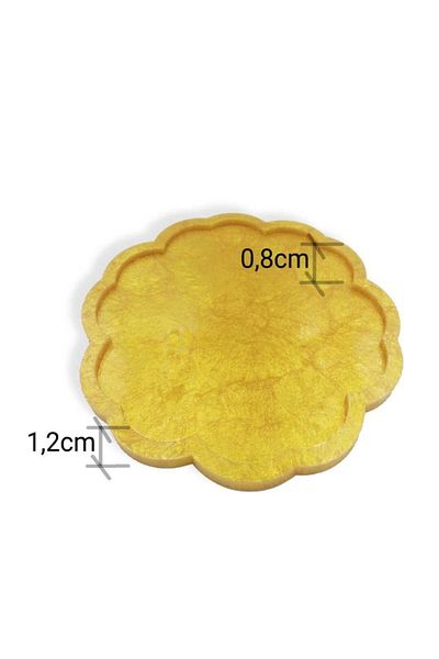 Epoksimax Flower Patterned Tray Silicone Mold - Premium Series Silicone for Epoxy Casting - 22cm