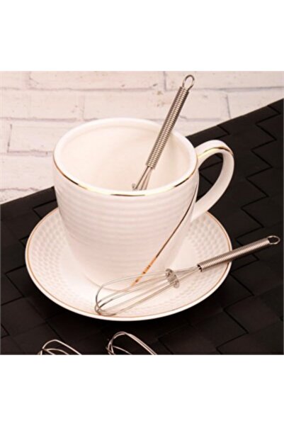 FırsatYeri Metal Mini Çay Kaşığı Tel Şeklinde Çırpıcı 2 Adet Set Mutfak Akses...