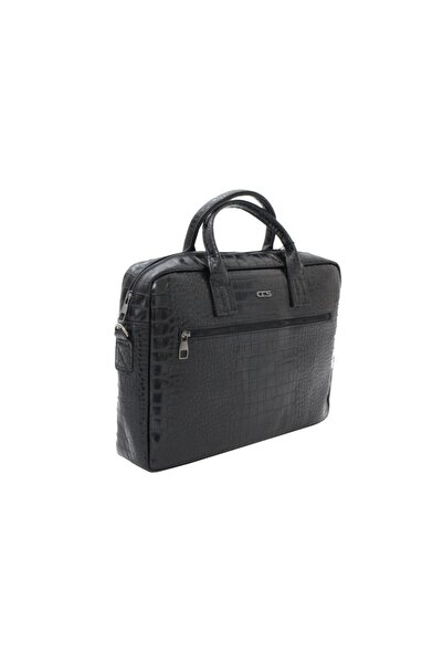 ÇÇS 71415 Suni Deri Evrak Çantası, Taşıma Kulplu Ve Omuz Askılı