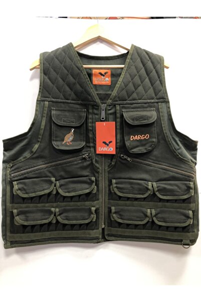 Dargo Avcı Yeleği Haki Renk Xl Beden Av Yeleği