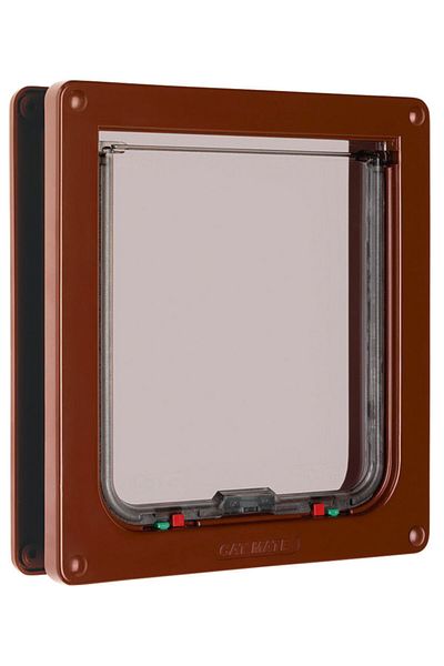 Petmate Big Cat And Small Dog Door L 4 Way Door 181 X 196 Mm - Brown