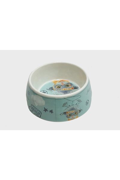 Bobo Green Cat Dog Melamine Food Container - Bo-3153 700 Ml