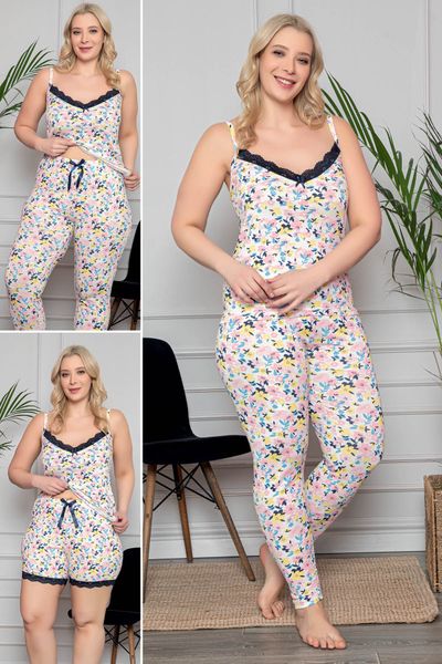 Pyjama Familya Women's Plus Size Fleece Pajama Set - Trendyol