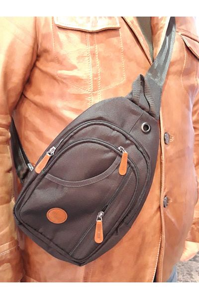 SEVENTEEN Trenddunyasi Unisex Black Cross Chest Athletic Single Arm Bag